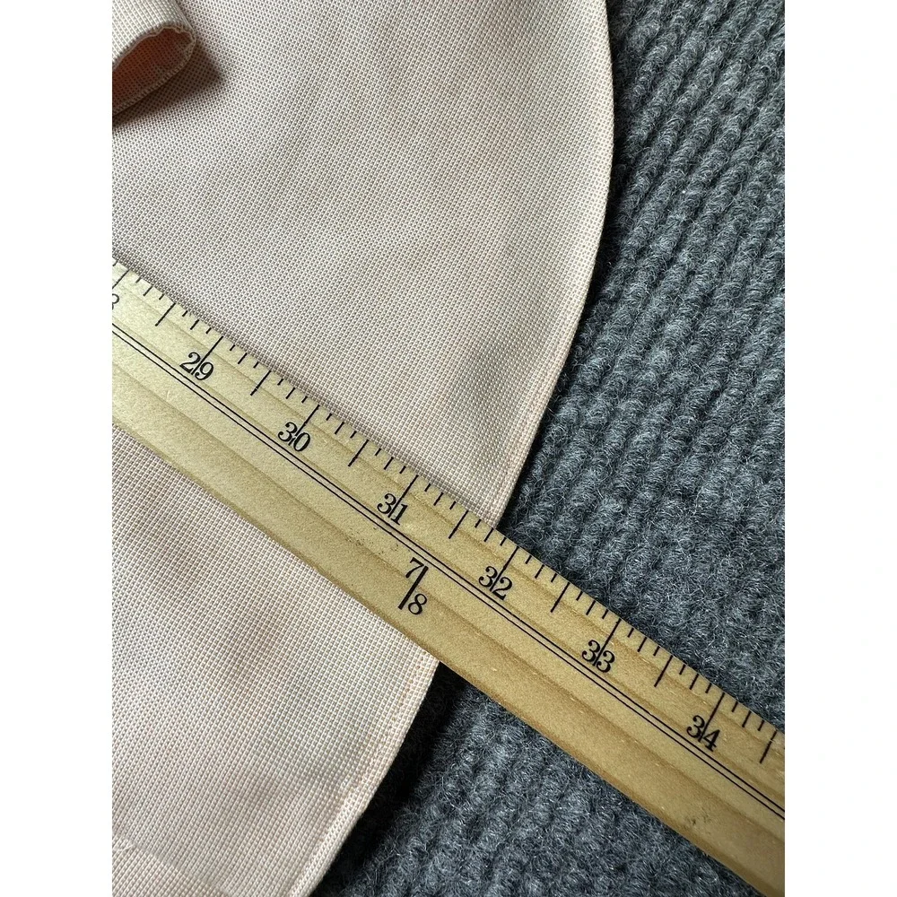 Banana Republic Dress Shirt Mens 16.5 Pink Non Iron Slim Fit Long Sleeve Check‎